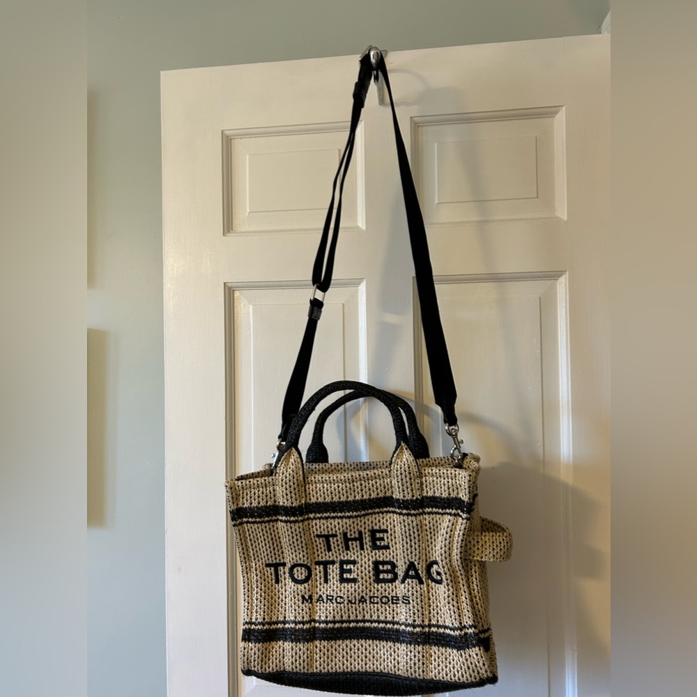 Marc Jacobs The Straw Jacquard Medium Tote